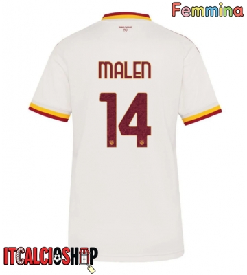 AS Roma Donyell Malen #14 Seconda Maglia Femmina 2026-27 Manica Corta
